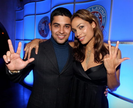 Rosario Dawson and Wilmer Valderrama